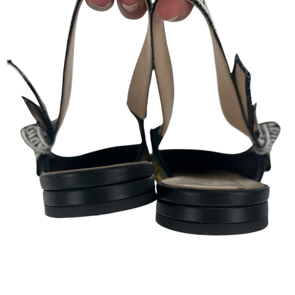 Christian Dior J'adior Embroidered Floral Sling Back Flats - Picture 10 of 14